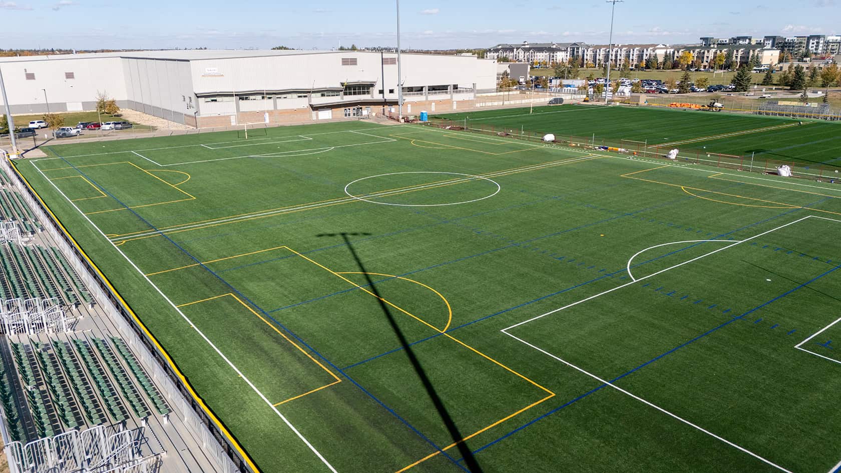 Cherry Insurance Field with Kinsmen Field turf replacement in background